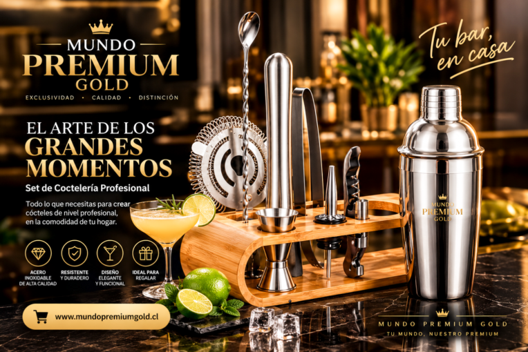 Kit Preparación Cócteles Mezclador Bar